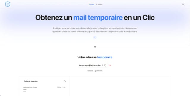 TempBox - Application SaaS